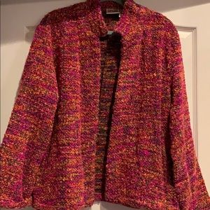 Chico’s jacket.  BNWOT Size M. Multi color wool